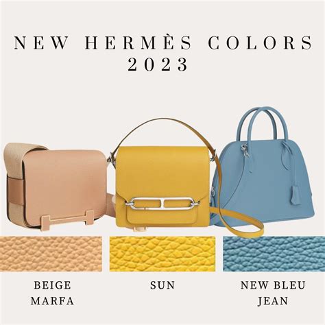 hermes 2024 color chart|Hermes current colors.